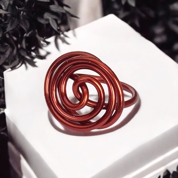 5 For $25💫Alternative Copper Spiral Ring - Picture 1 of 4